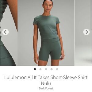Lululemon All It Takes Short-Sleeve Shirt Nulu